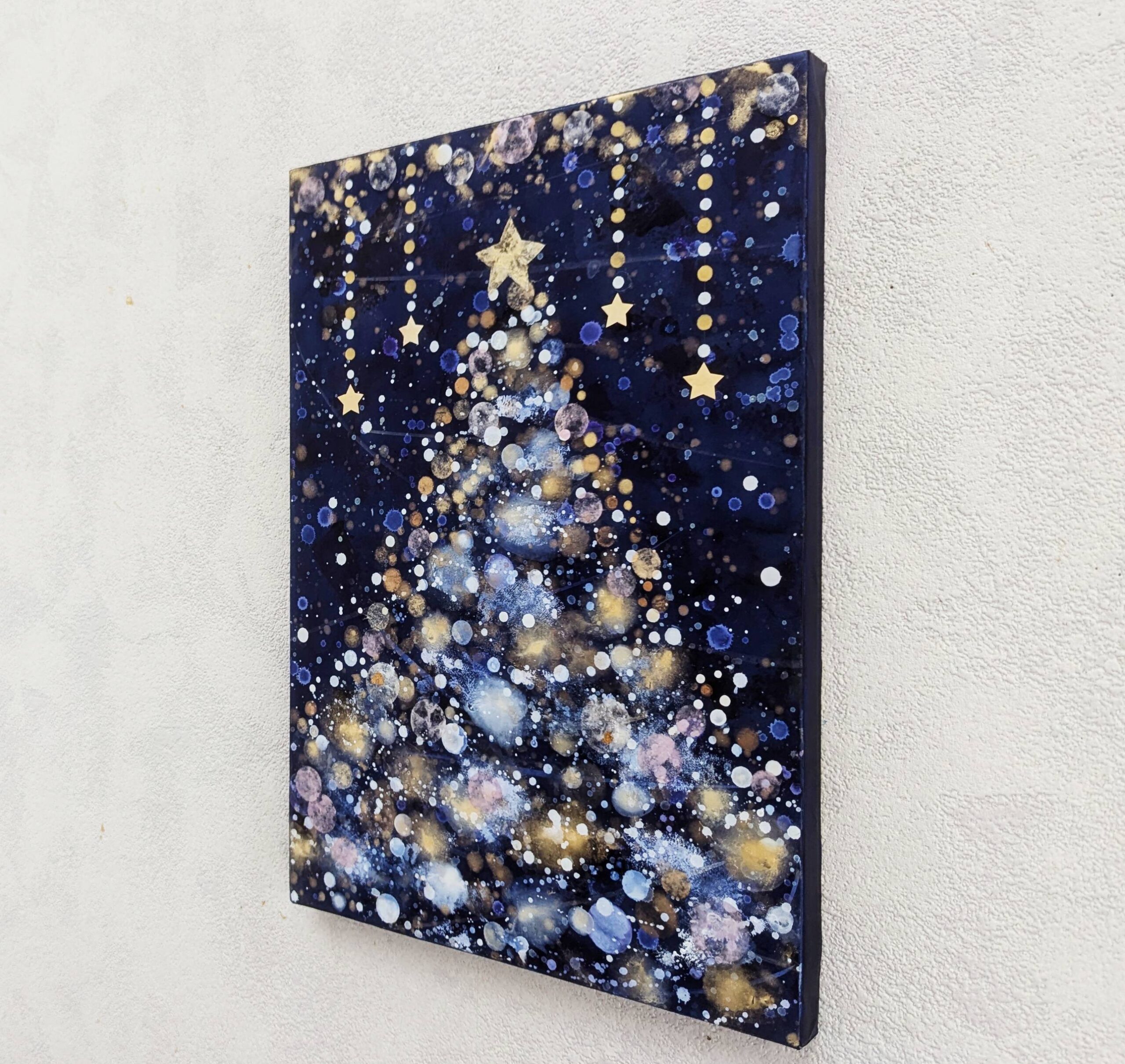 クリスマスツリー聖夜 P5号(アクリル原画) | shoko.000015