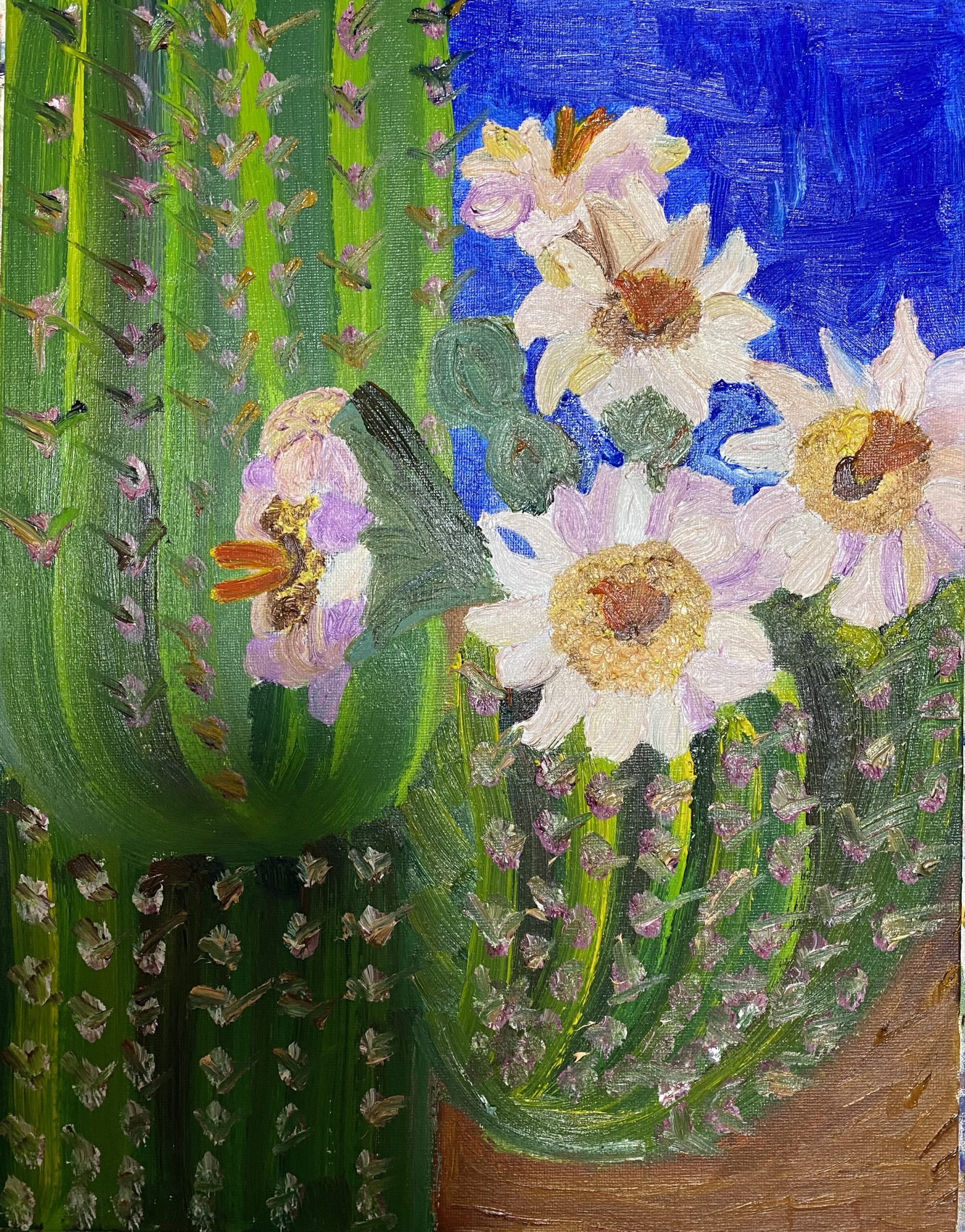 サボテンの花 | Ikuko ｜インテリア絵画 アートの専門通販