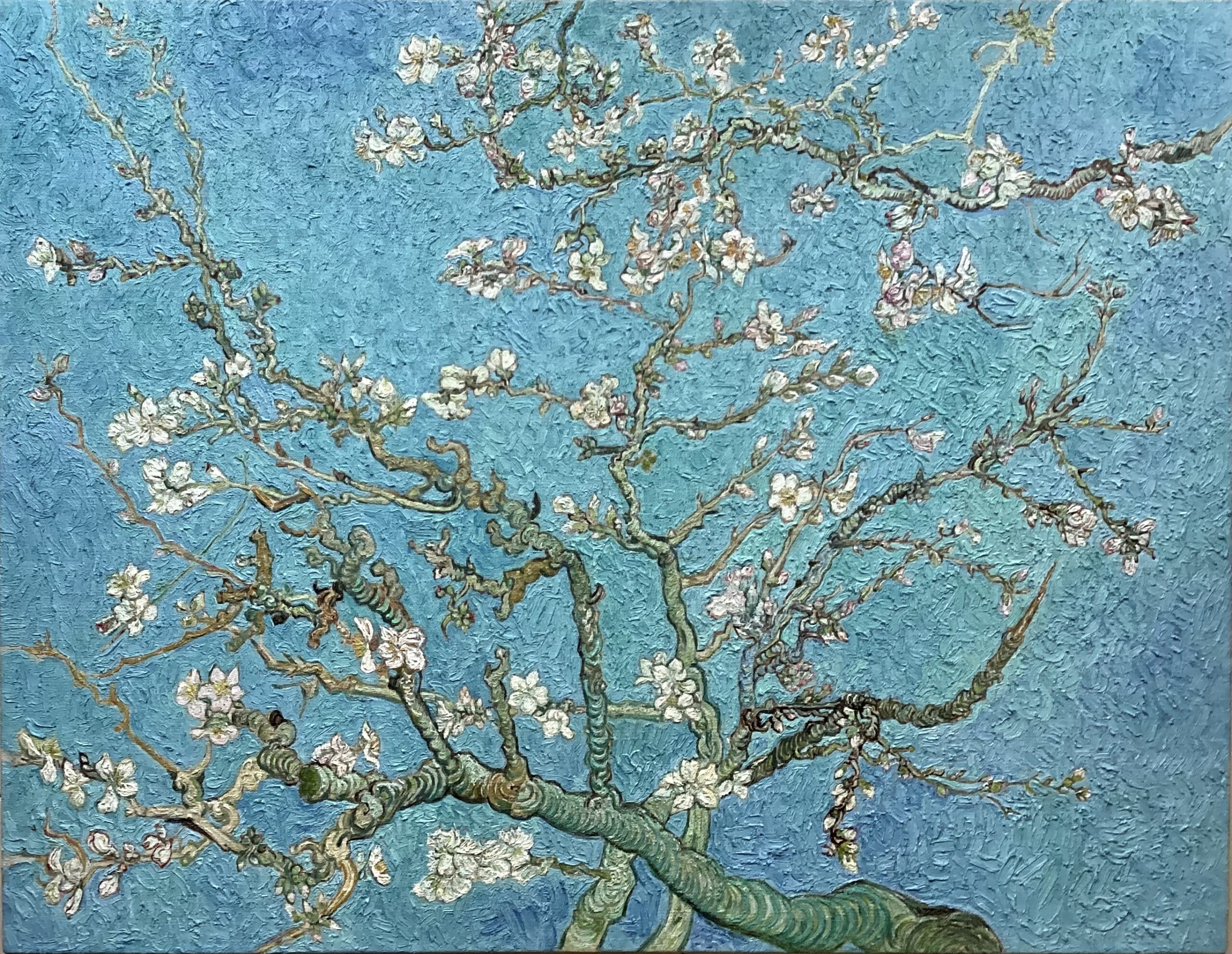 ゴッホ 花咲くアーモンドの木の枝 模写2 複製画 | 山本理宴子 Rieko