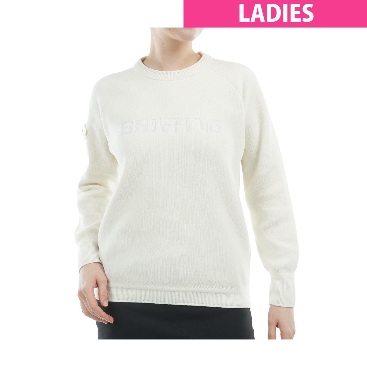 ブリーフィングゴルフ ニット 白 S〜M相当 セーター ホワイト ゴルフ