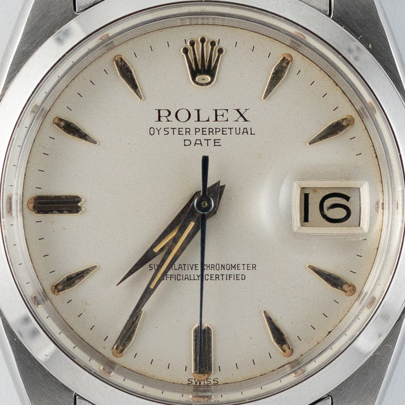 ROLEX OYSTER PERPETUAL DATE Ref.1500 Big Logo – TIMEANAGRAM