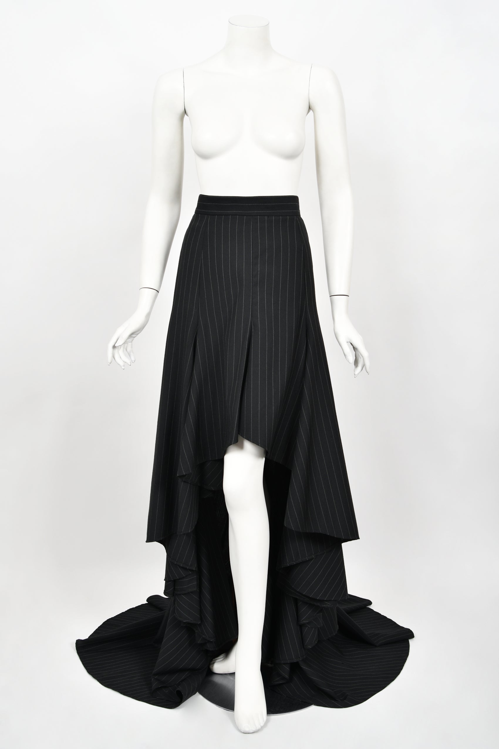 Vintage 1994 Vivienne Westwood Pinstripe Wool Jacket & High-Low