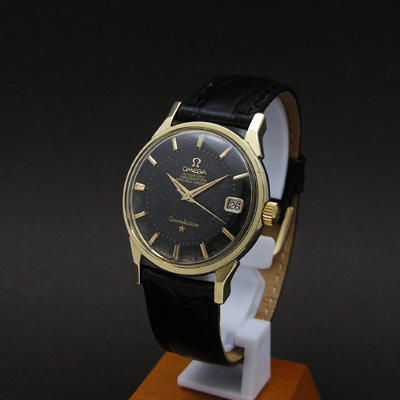 オメガ コンステレーション 黒文字盤 12角ダイアル ゴールドハンド