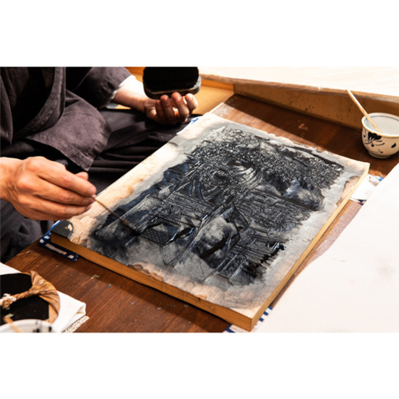 浮世絵木版画 ガールズ＆パンツァー 最終章 大洗高名美人図 ダージリン