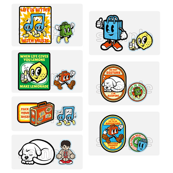 SAPEur HAMADA MASATORSHI コラボステッカー 7枚セット SAPEur