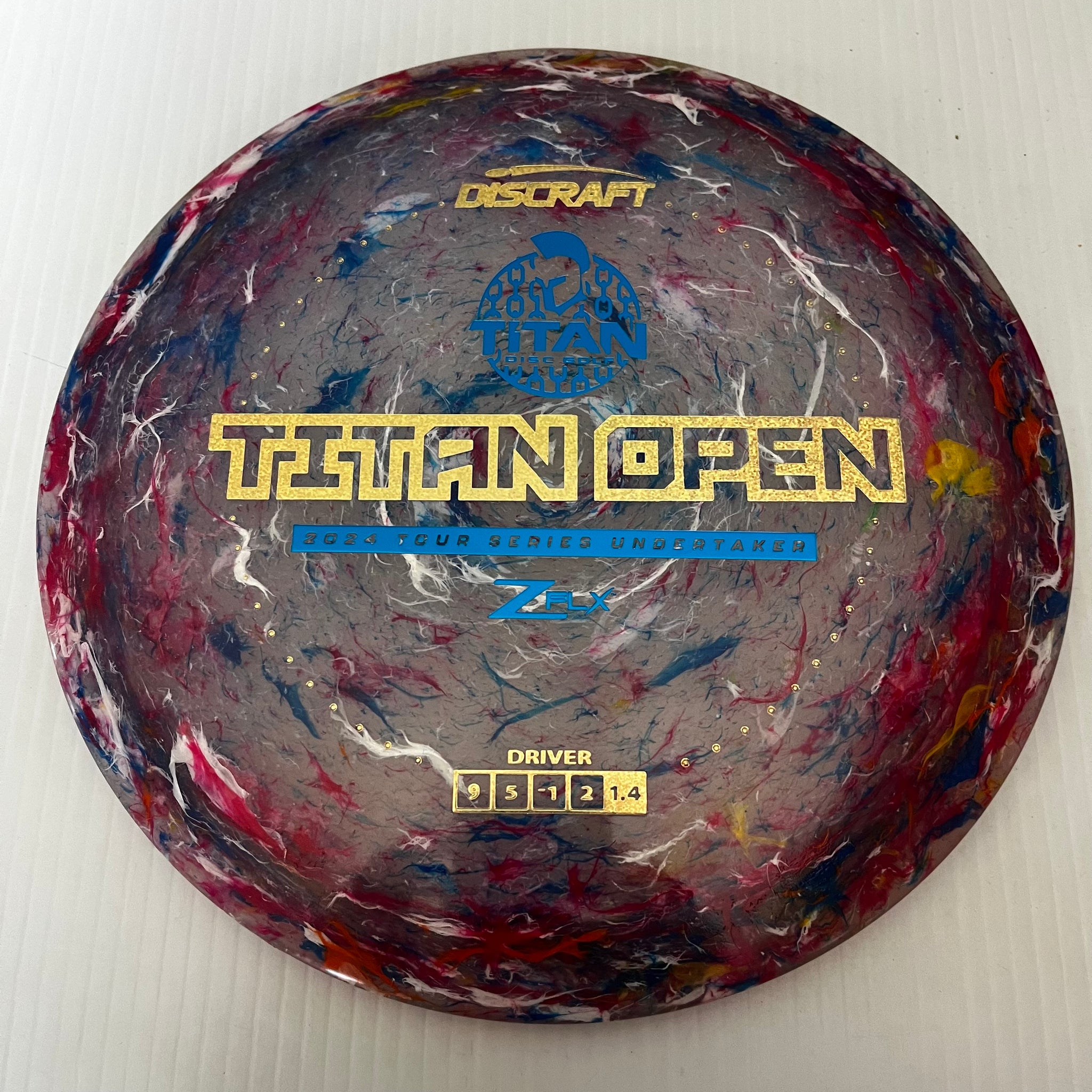 Discraft 2024 Titan Open Tour Series Jawbreaker Z FLX Undertaker 9/5/-