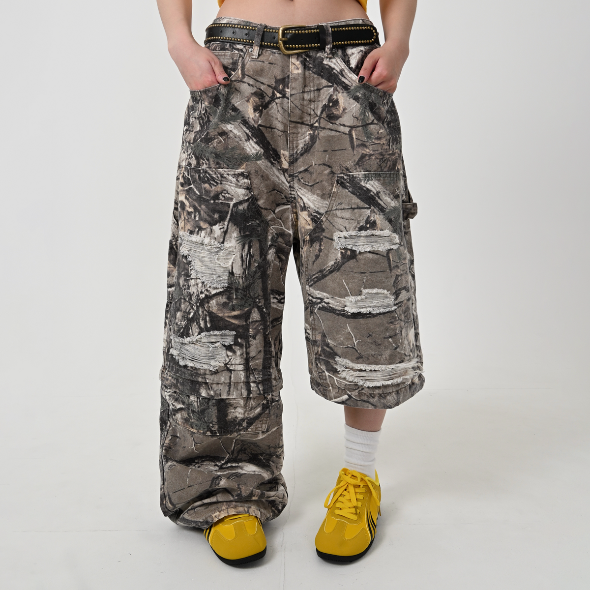 10日以内お届け】 リアルツリーダメージ2WAYパンツ L2058