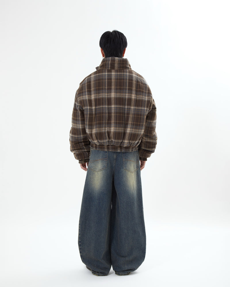 10日以内お届け】リバーシブルチェックアウター L2142