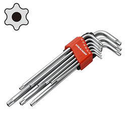 L型ヘクサロビュラレンチセット 9ピース (いじり止め付) ( 10-2306