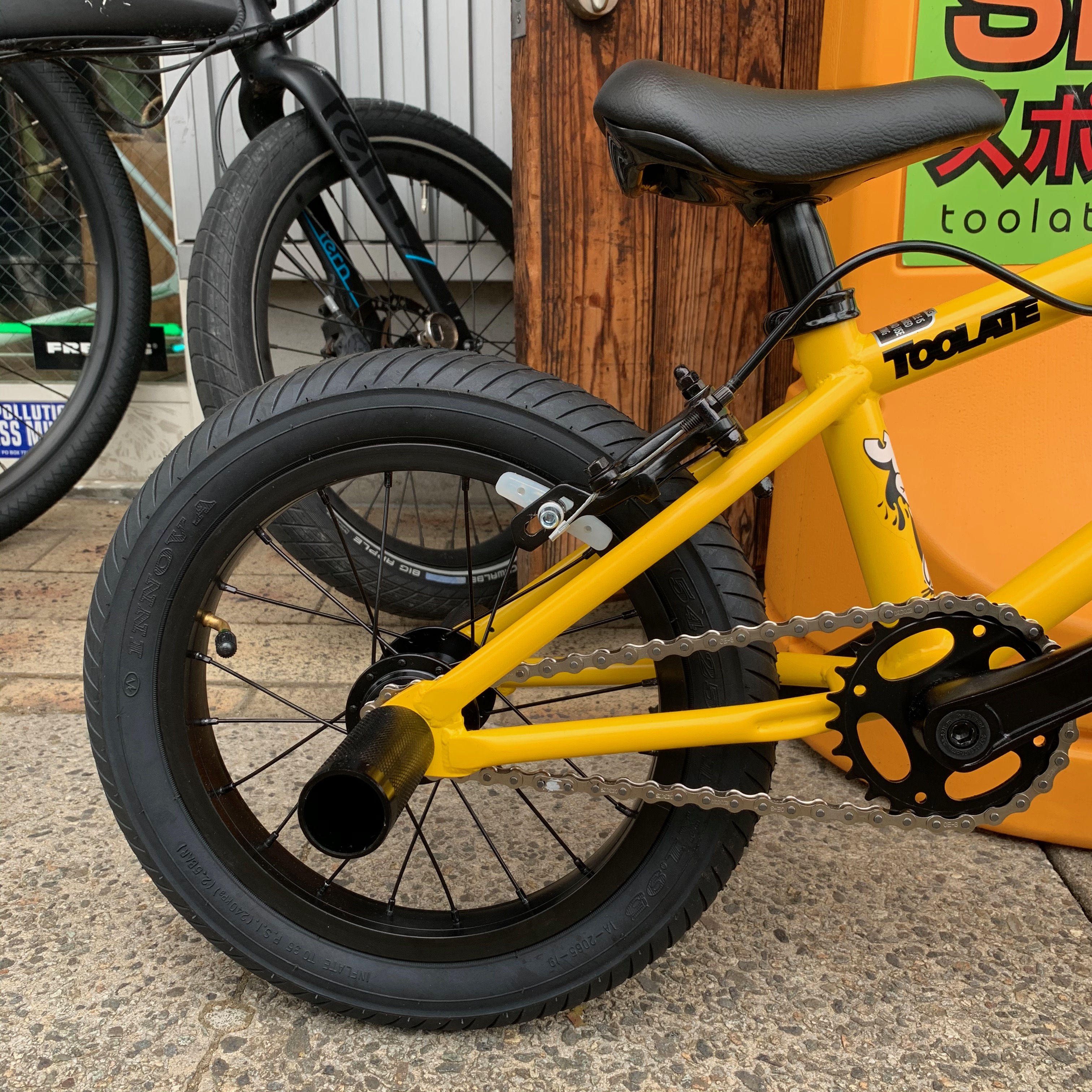 富山 最新キッズBMX 14インチサイズ モーテルワークス JUICY