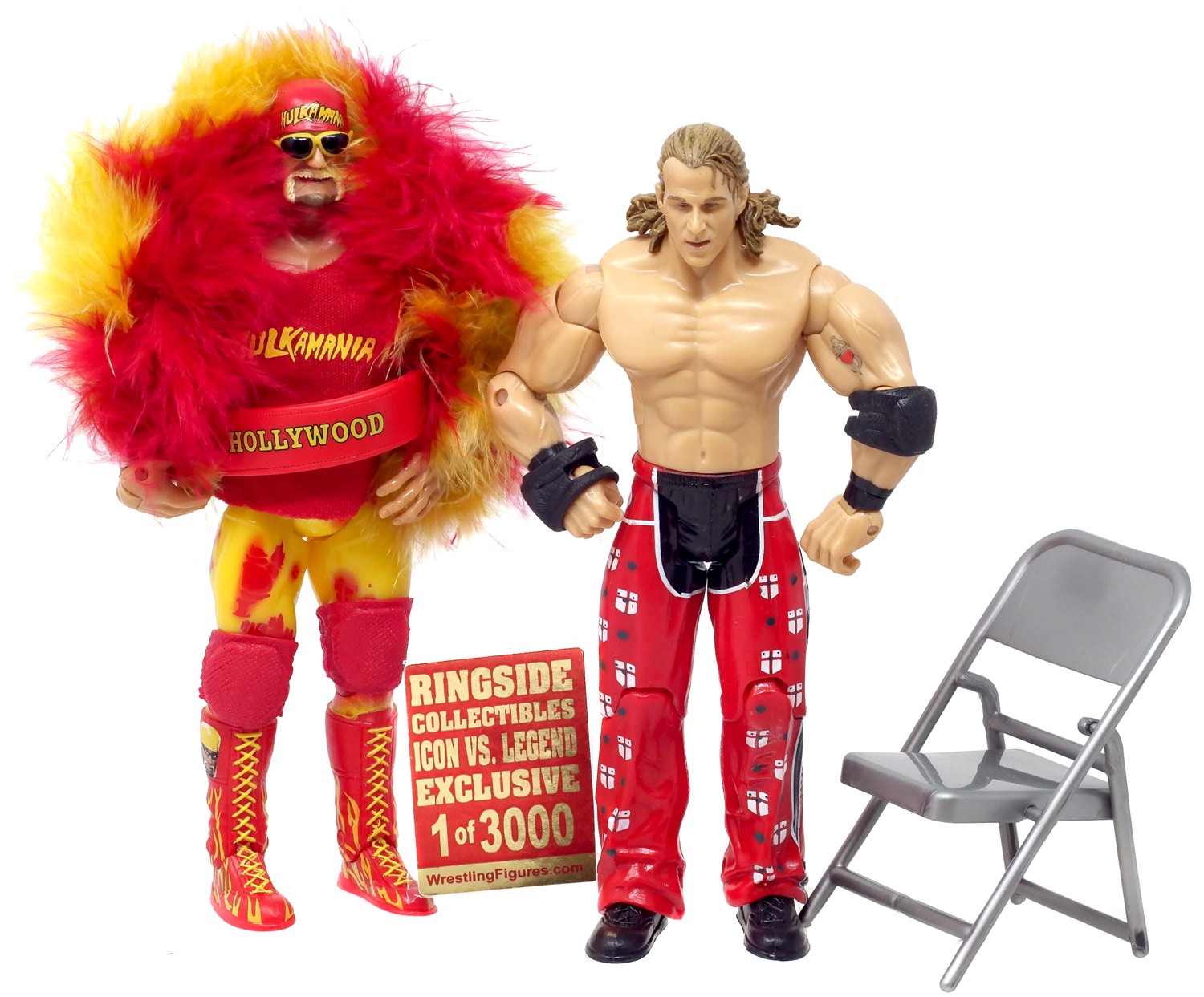 Classic Superstars Shawn Michaels vs Hulk Hogan 1 of 3000 Action