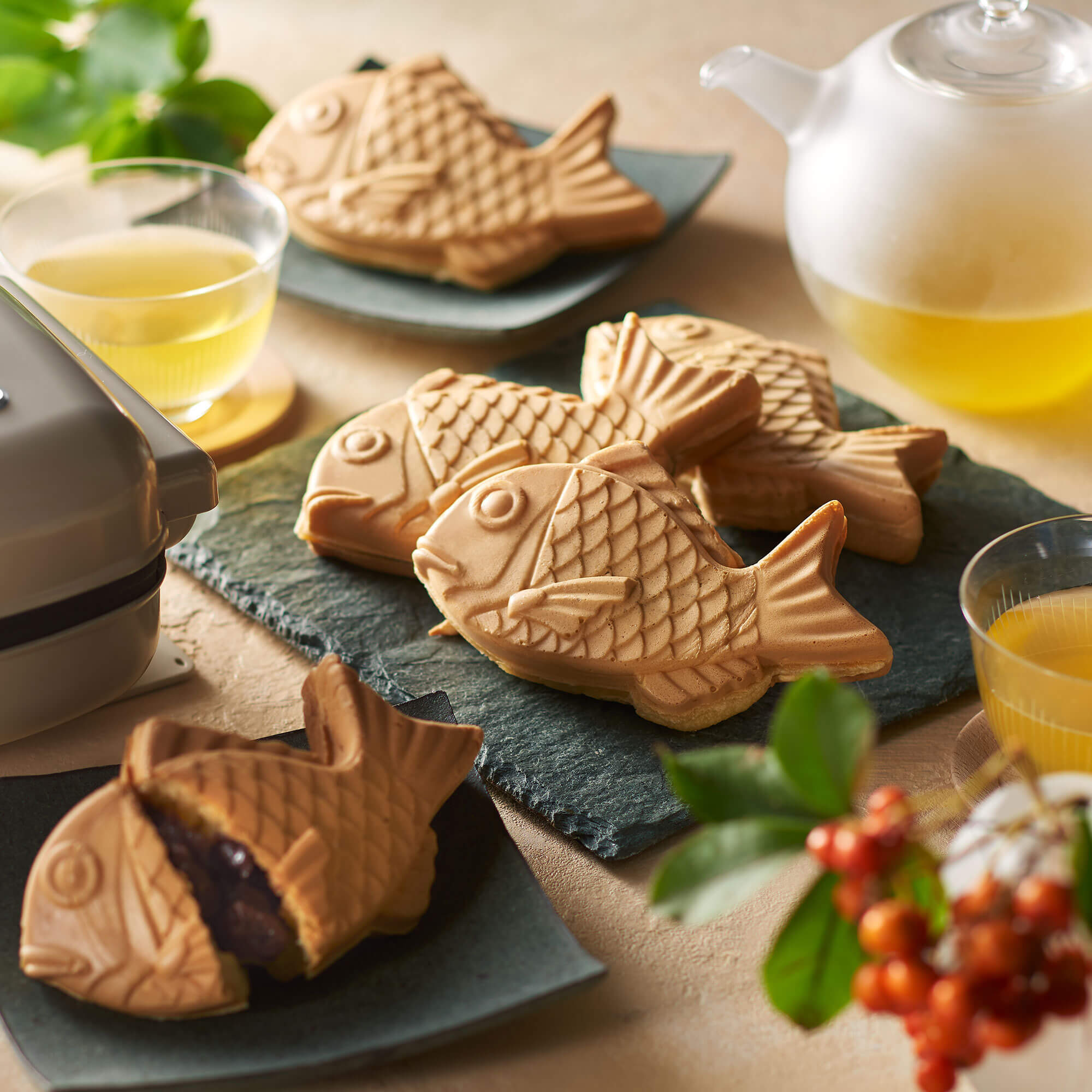 Toffy ハーフホットサンドメーカー＜プレート交換式＞ 専用たい焼き