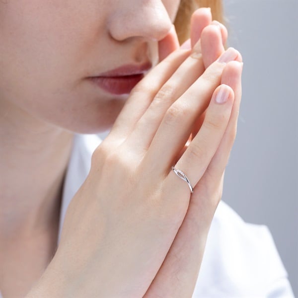 K10ホワイトゴールド ピンキーリング | 151336543202 | 【公式