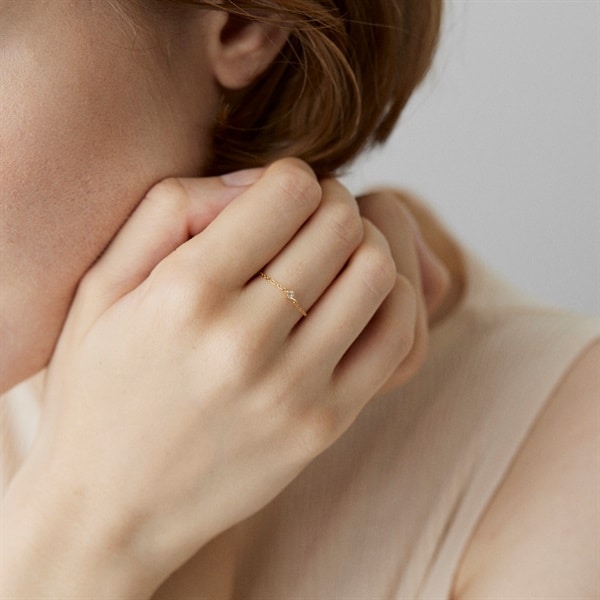 K18イエローゴールド チェーンリング | 152221243004 | 【公式