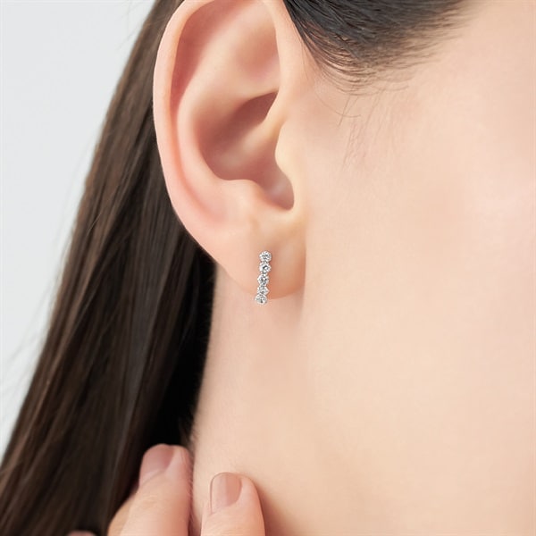 K10ホワイトゴールド ピアス | 112416153206 | 【公式】4℃ジュエリー