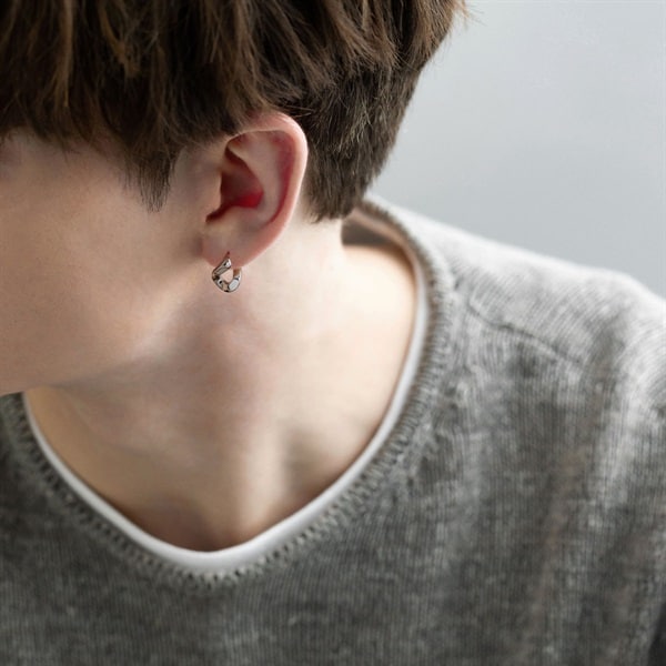 シルバー ピアス/片耳用 | 112234350909 | 【公式】4℃ HOMME+