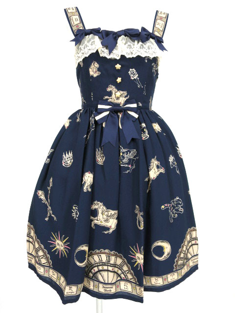 Innocent World 天文時計と星座のハイウエストジャンパースカート