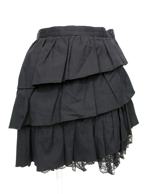 BPN アシンメトリーフリルスカート ブラックピースナウ BLACK PEACE