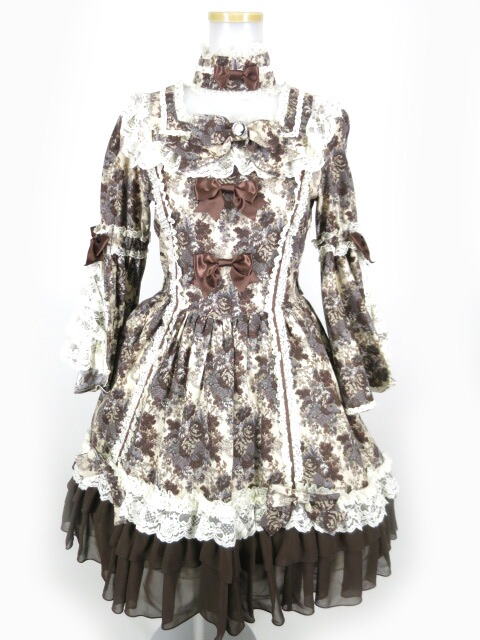 Metamorphose ゴブランブーケバッスルワンピース メタモルフォーゼタン