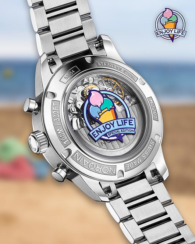 スイス発 NORQAIN ノルケイン Freedom 60 Chrono 40mm “Enjoy Life