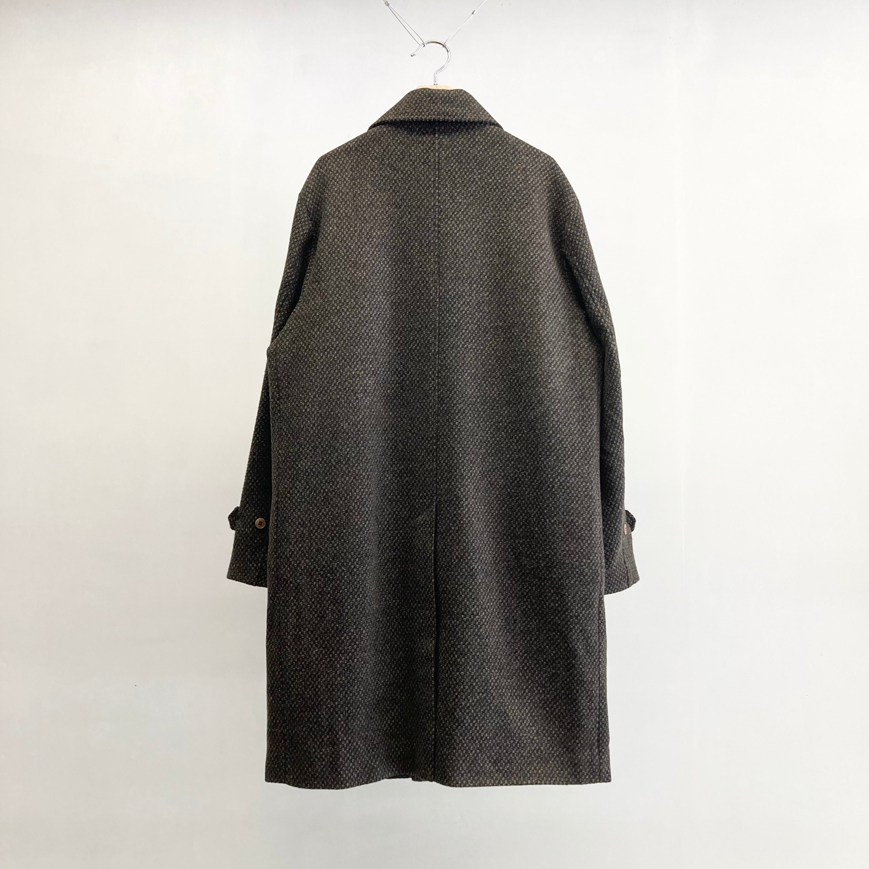 frank leder / フランクリーダー】BROWN STRUCTURED WOOL COAT / Brown