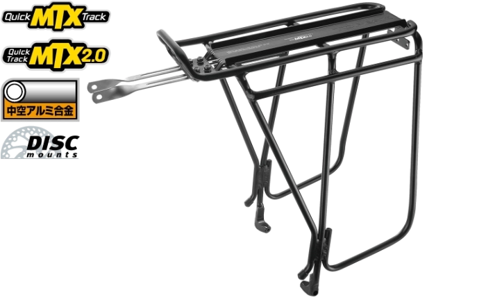 自転車用リアキャリア｜トピーク - SUPER TOURIST DX TUBULAR RACK (W