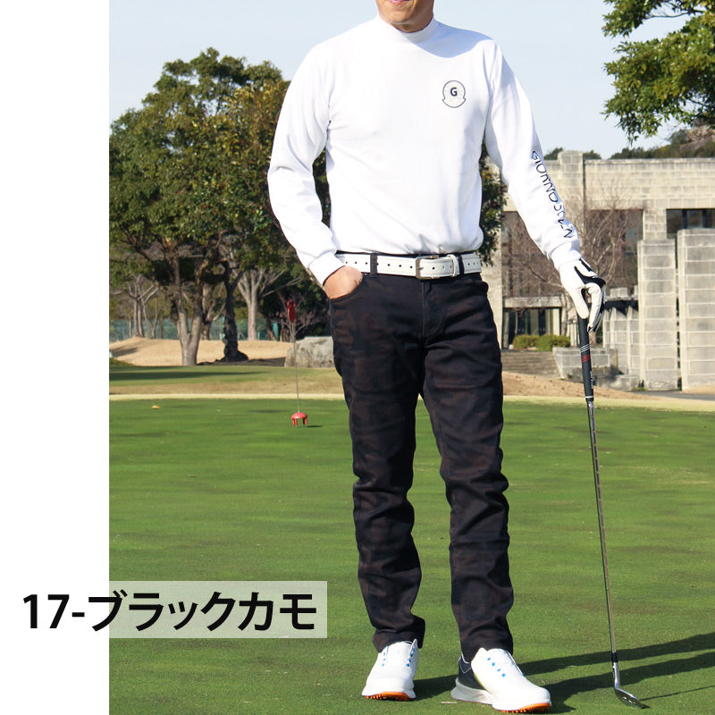 ゴルフウェア メンズ ゴルフパンツ ストレッチ スキニーパンツ