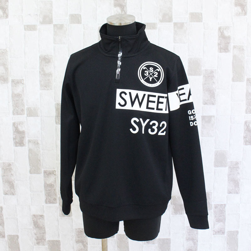 SY32 by SWEET YEARS ゴルフウェア メンズ ハーフジップトレーナー