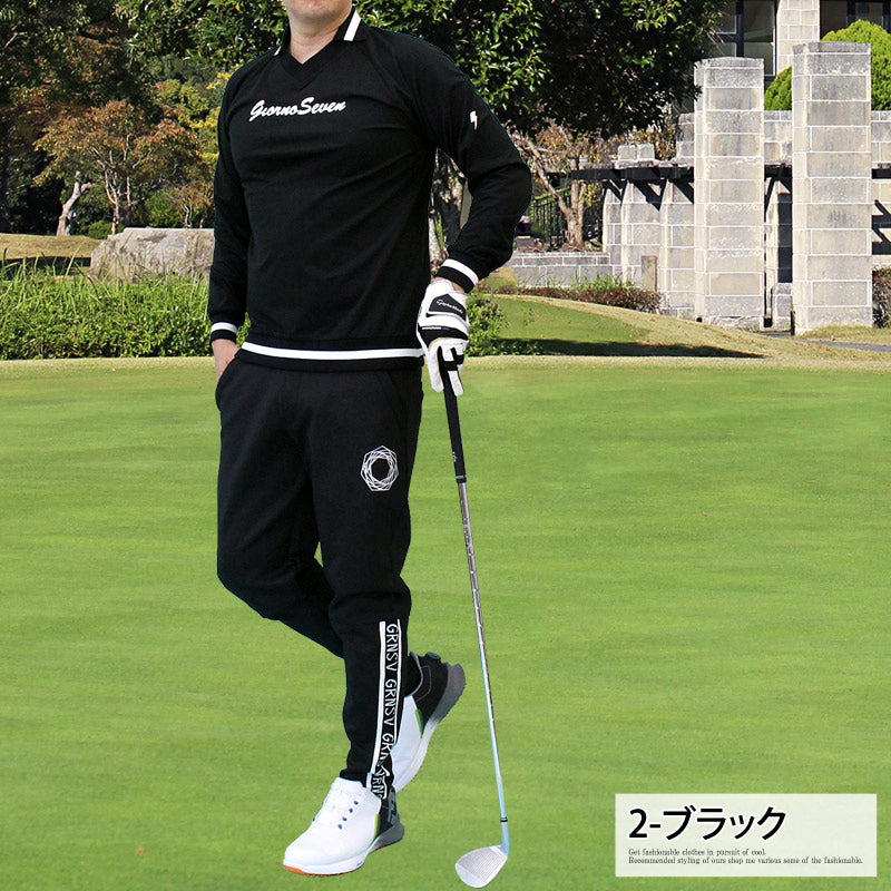 GIORNO SEVEN ジョルノセブン ゴルフウェア メンズ Vネック襟 トップス
