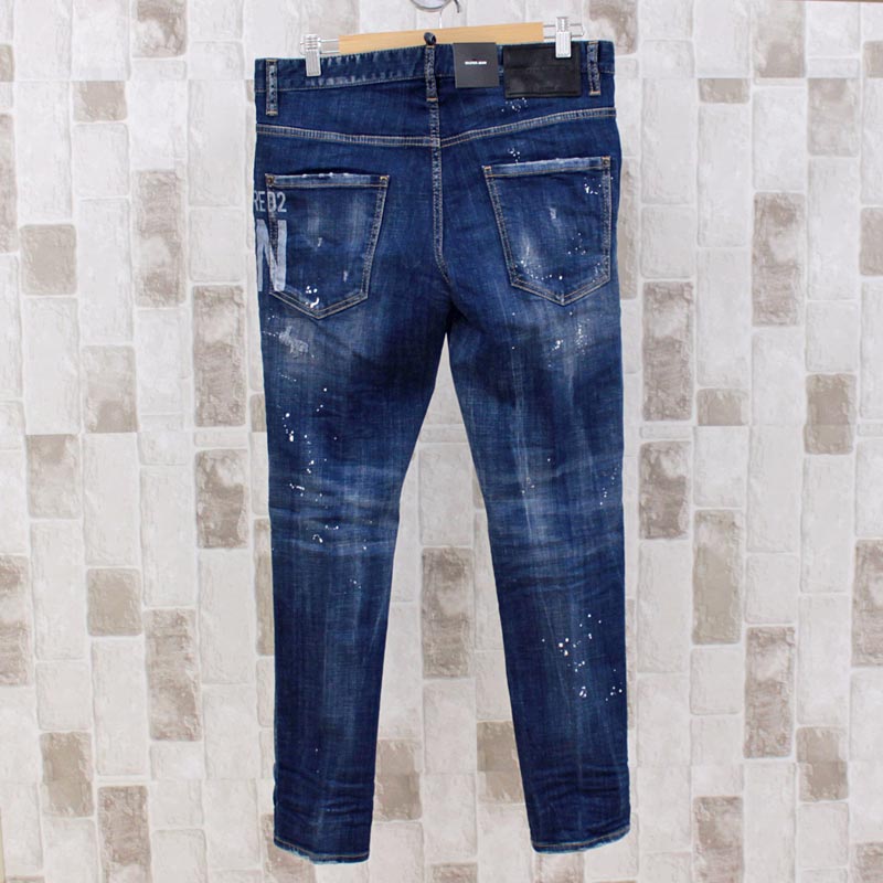 DSQUARED / ディースクエアード サイドラインロゴ デニム 42 DSQUARED2