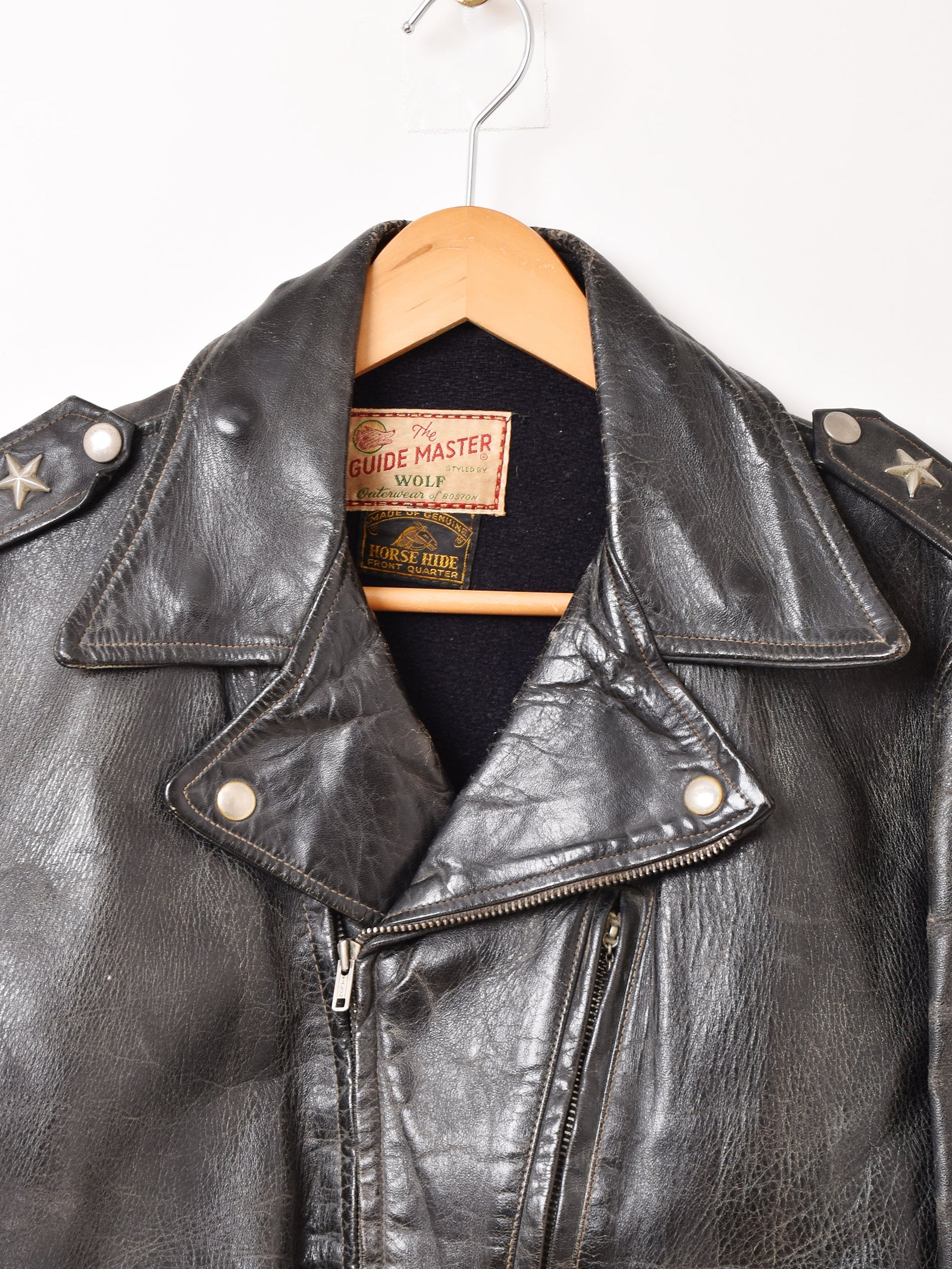 50's The GUIDE MASTER WOLF モーターサイクルジャケット – 古着屋Top