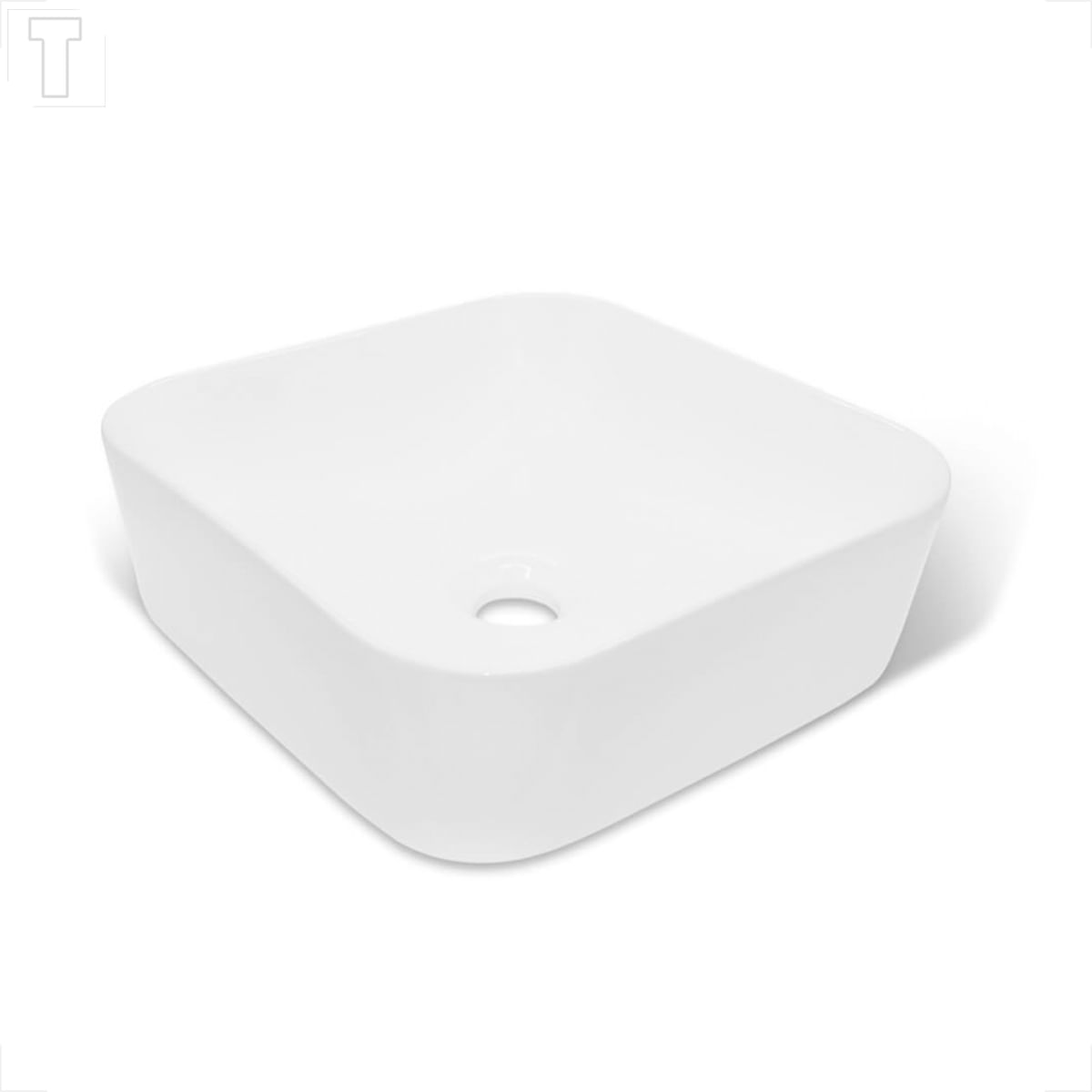 CUBA KZA3 APOIO QUADRADO STEN BRANCA 35X35X11CM K3CQDA04