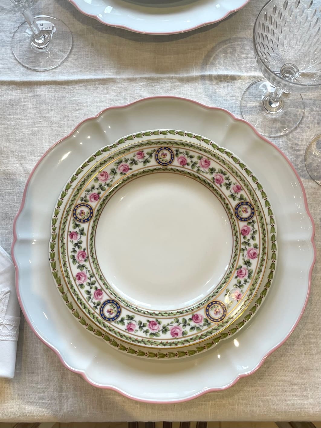 エミール・ブルジョワ(グラン・デポ) 矢車菊 ディナープレート t152 - 陶夢