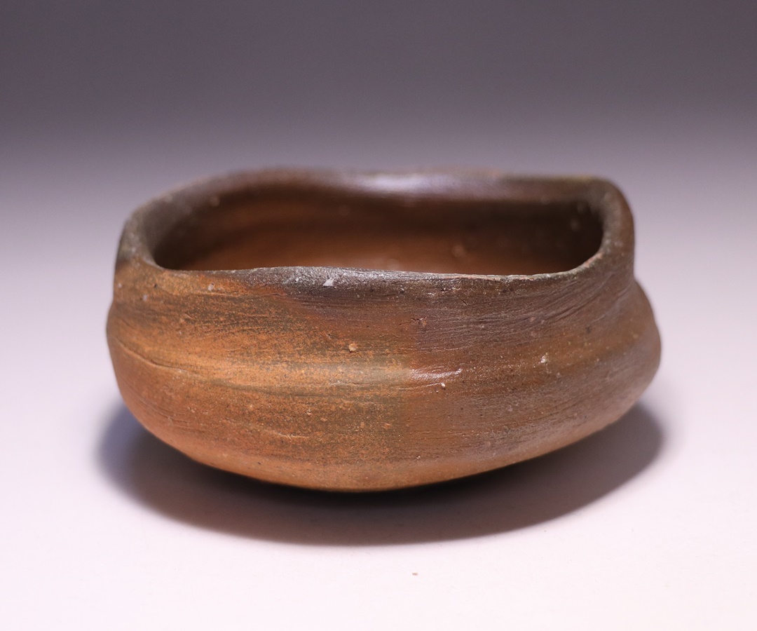 中村和樹】 上級作品 備前 ぐい呑 中村和樹 No.049022 備前ぐい呑