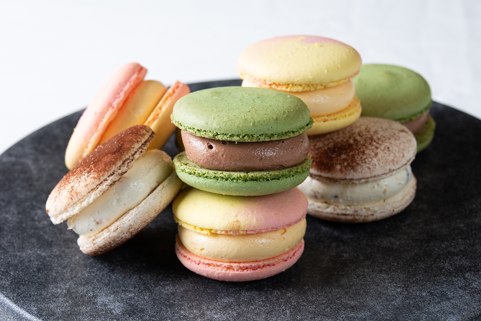 通販商品「マカロンアイス（ミックスフルーツ＆塩ミルクナッツ＆八女茶