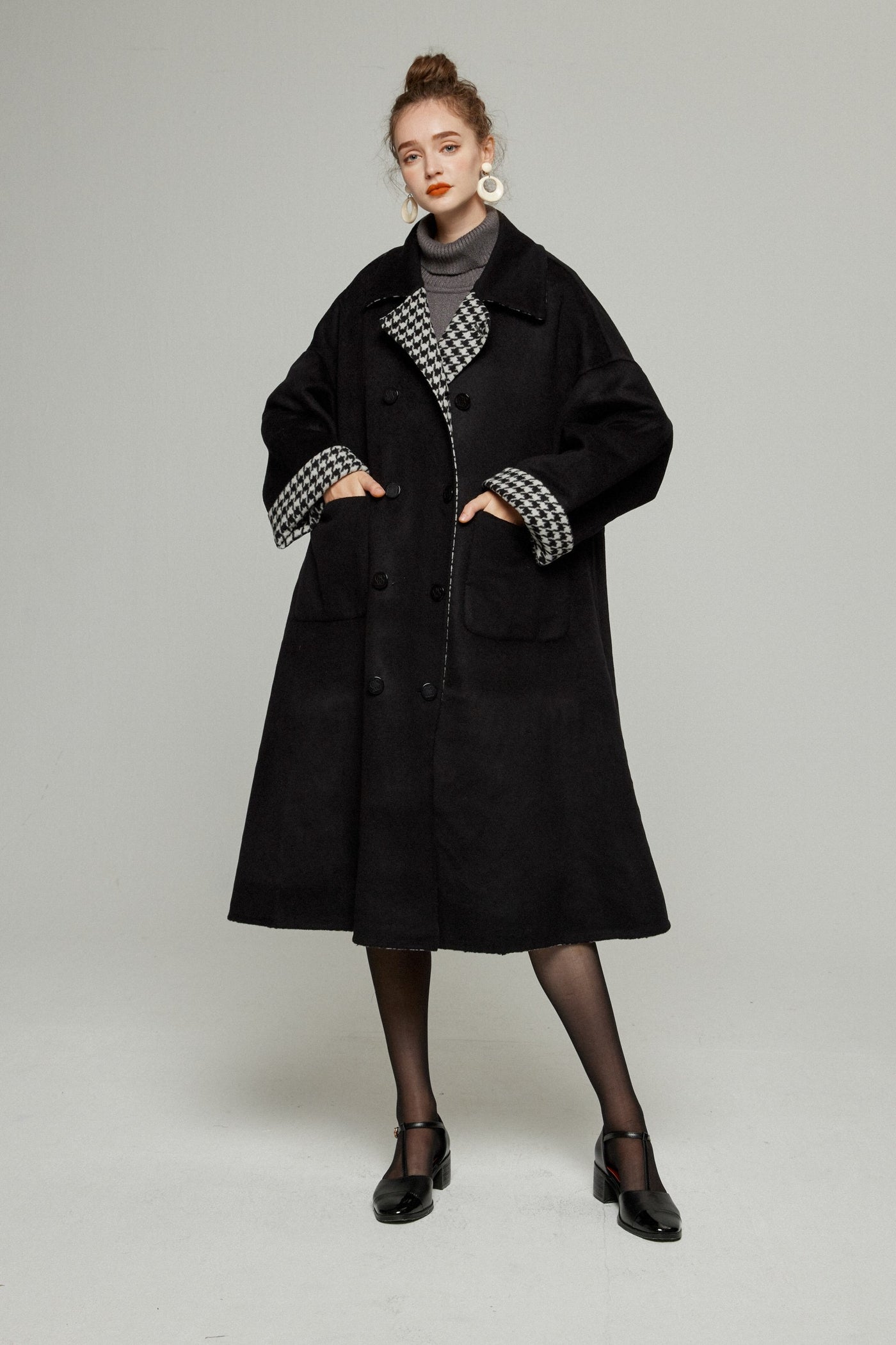 口角にほくろがある彼女》リバーシブル2WAYコート – Tnewties