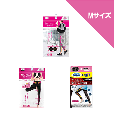 スリムウォーク×DrSholl レギンス Mサイズアソート 3種3点 ためせる｜V