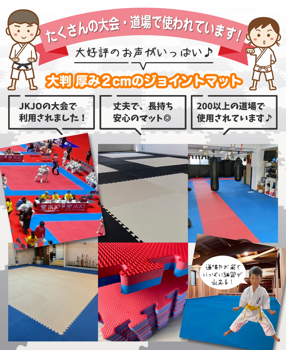 楽天市場】【10枚セット】ジョイントマット 大判 サイドパーツ付 空手