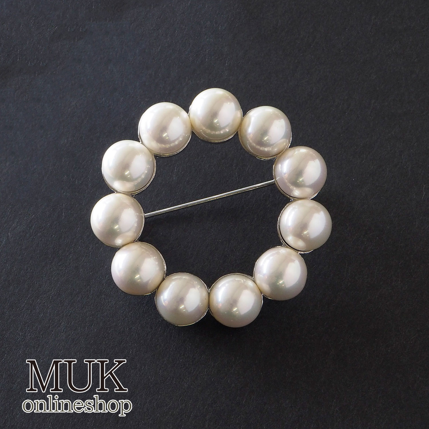 楽天市場】[5％off] ブローチ 磨き貝パール 日本製 パール サークル