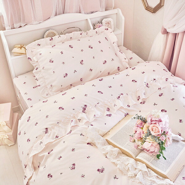 楽天市場】プティローズ布団カバー3点セット（シングル）｜ 寝具