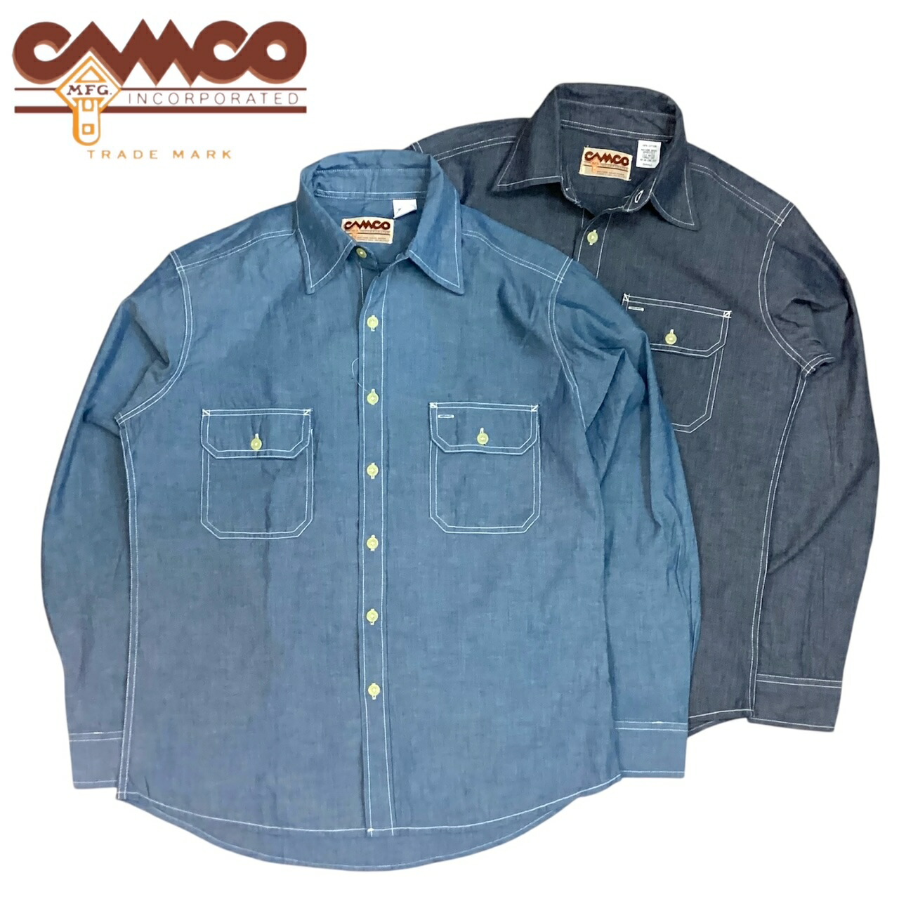 楽天市場】送料無料 CAMCO【カムコ】2 WORK L/S 長袖 シャンブレー