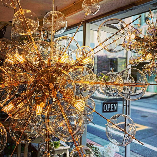 楽天市場】バブルシャンデリア 照明 おしゃれ スタイリッシュ クローム