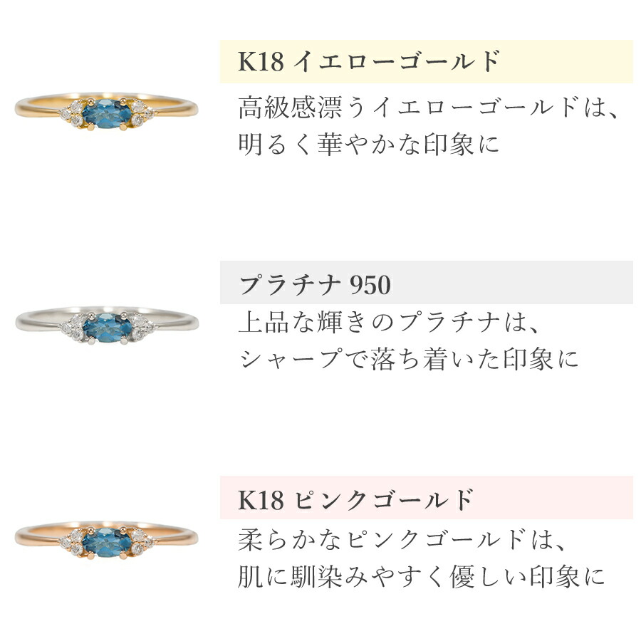 楽天市場】【鑑別書】 アクアマリン リング サンタマリア Pt950 k18