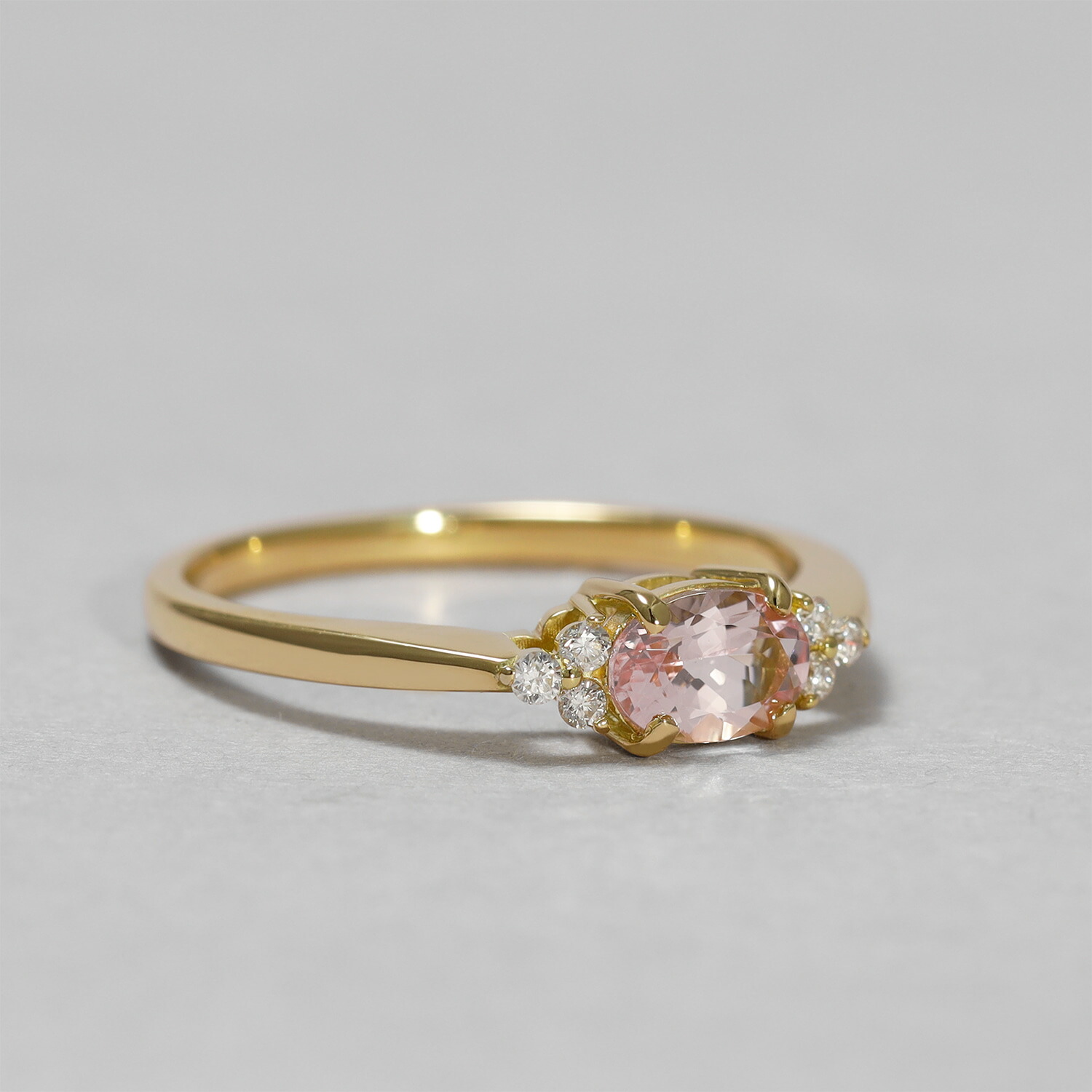 楽天市場】モルガナイト ダイヤモンド リング 0.3カラット 18金