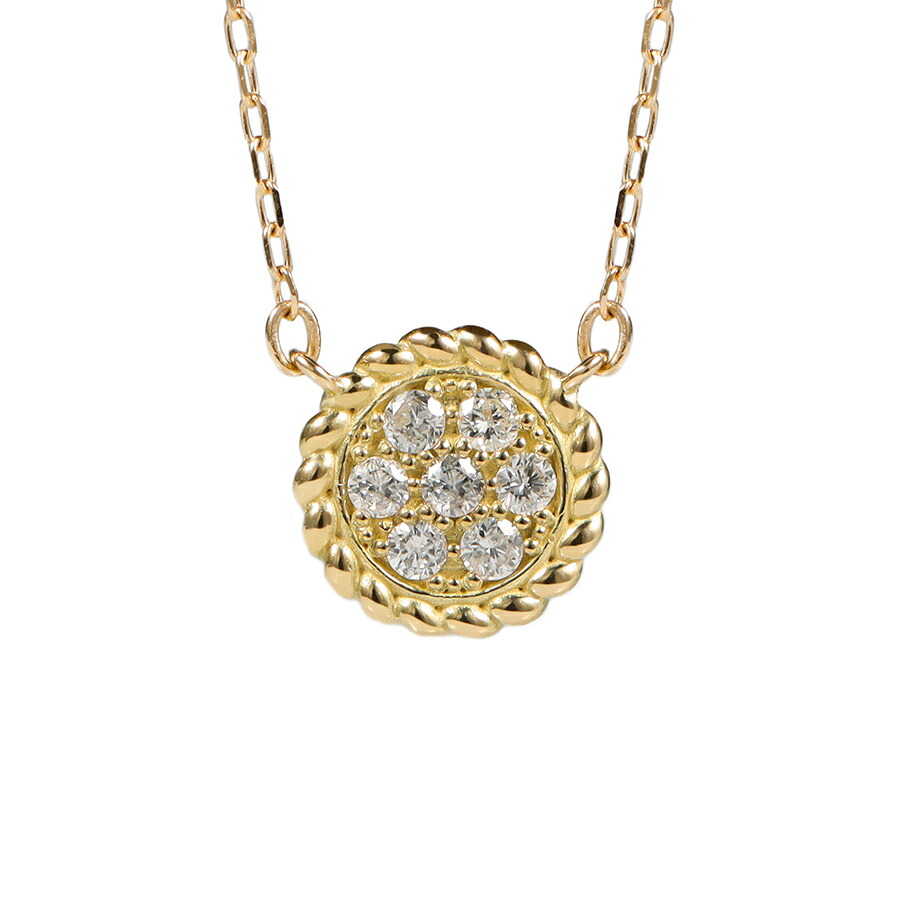 楽天市場】ダイヤモンド ネックレス 0.07ct 18金 k18 ゴールド 18k