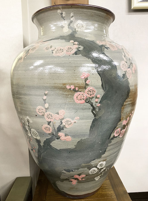 楽天市場】大迫力 圧巻の益子焼大壺 窯元：よこやま 美品 高さ約1m6cm