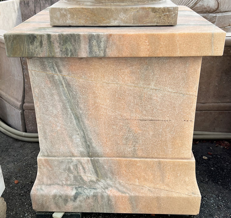 楽天市場】天然大理石 スクエア 台座 飾り台 ピンク 花台 コラム 置台