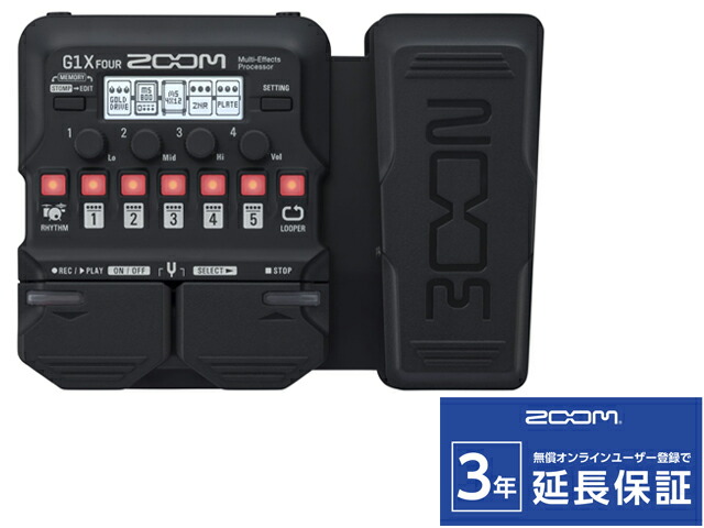 楽天市場】zoom g1x four multi－effects processor 純正アダプター