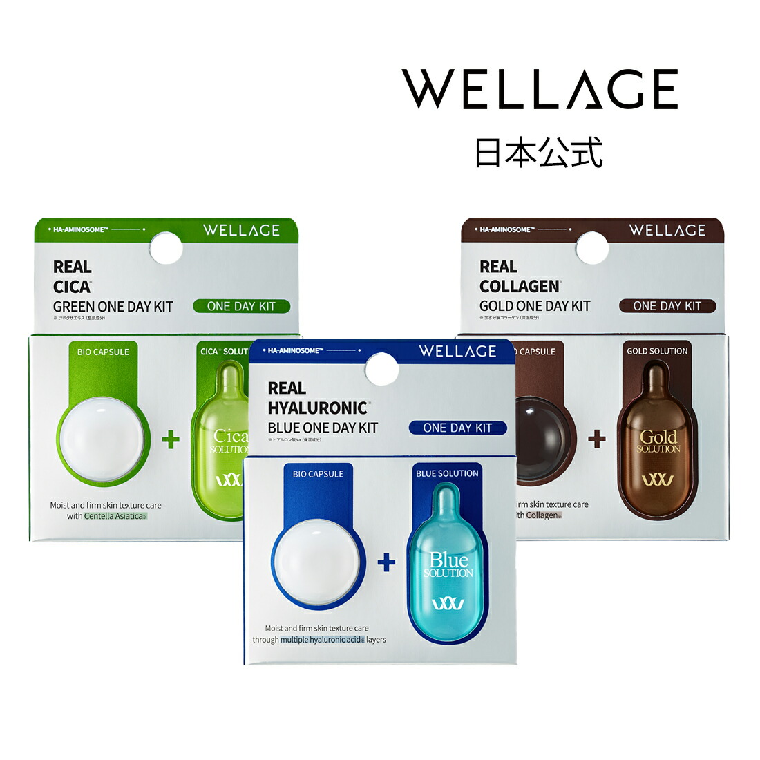 楽天市場】【WELLAGE日本公式】ワンデーキット (ヒアルロン酸/シカ