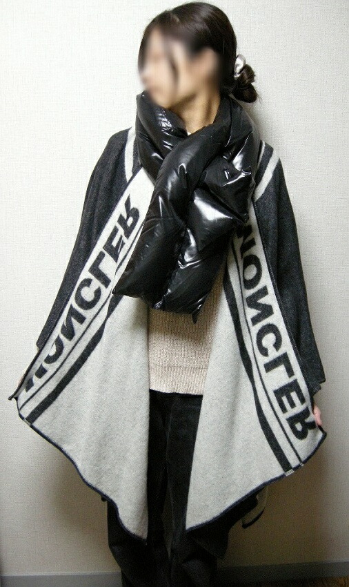 楽天市場】【MONCLER/モンクレール/ダウンマフラー付きウールニット